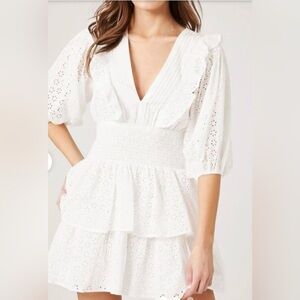 Forever 21 | Dresses | Pink Off Shoulder Long Sleeve Ruffle Dress | Poshmark